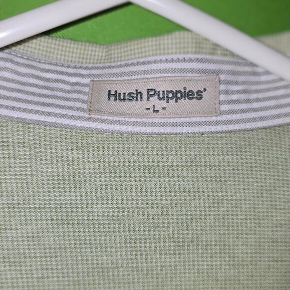 Hush Puppies Green Long Sleeve Polo Shirt L - Picture 6 of 6